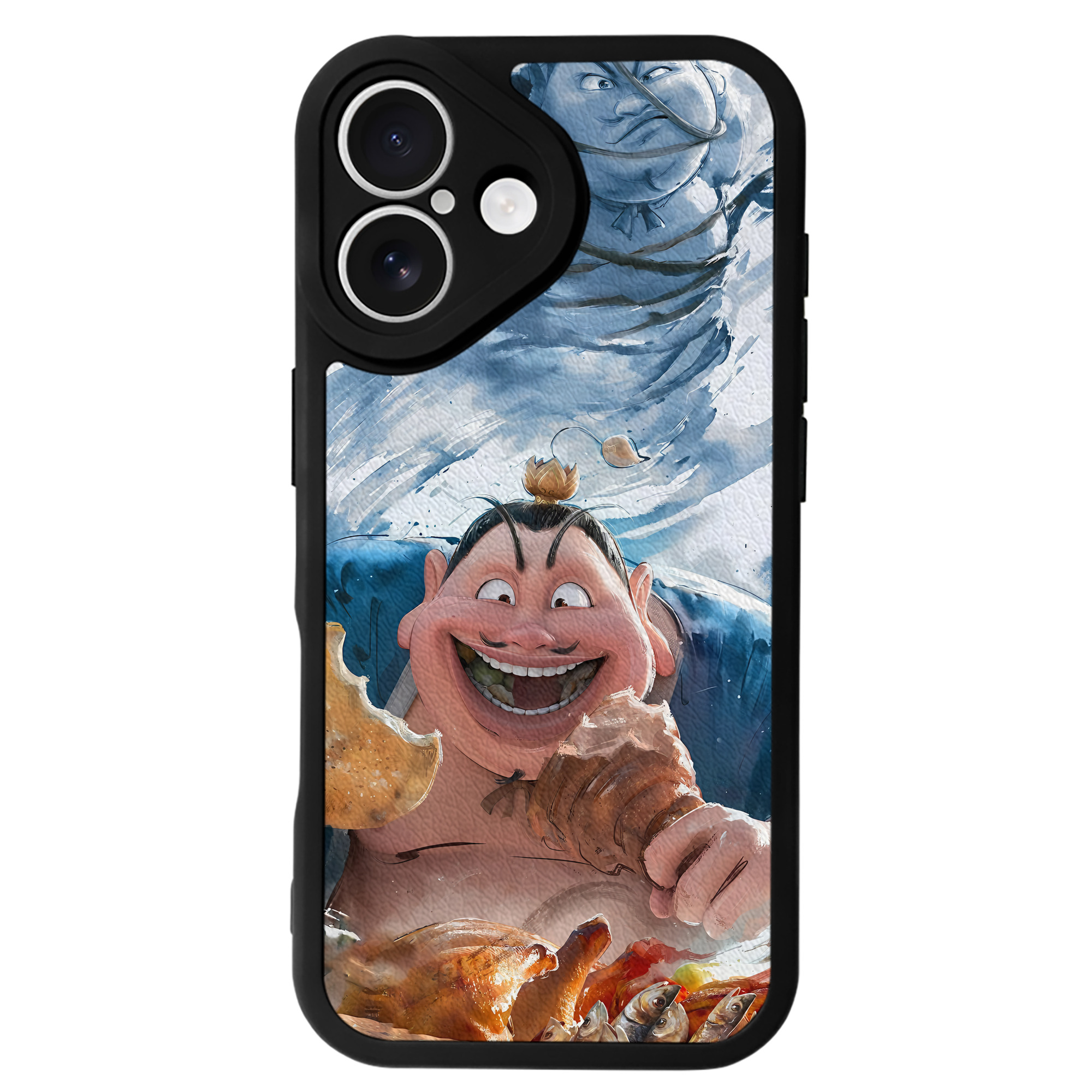 （画像用） Ne Zha 2 ナタ 魔童の大暴れ 【iPhone 16シリーズ対応】シリコンスマホケース（レザー調） 材質：シリコン